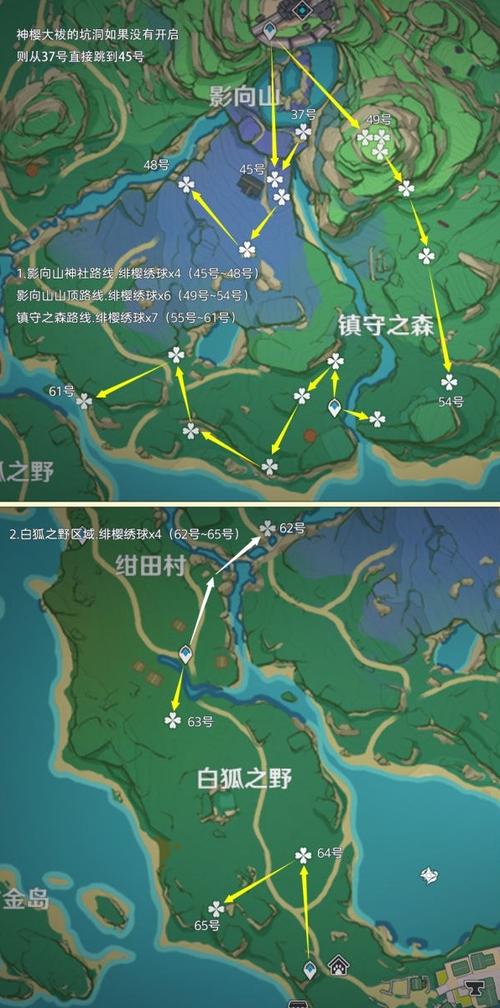 原神绯樱绣球怎么快速获得,原神绯樱绣球位置路线