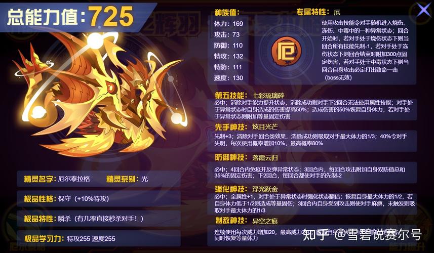 赛尔号光属性的技能大全,赛尔号光系最强精灵-第3张图片-文史 赛尔号光属性的技能大全,赛尔号光系最强精灵-第3张图片-文史
