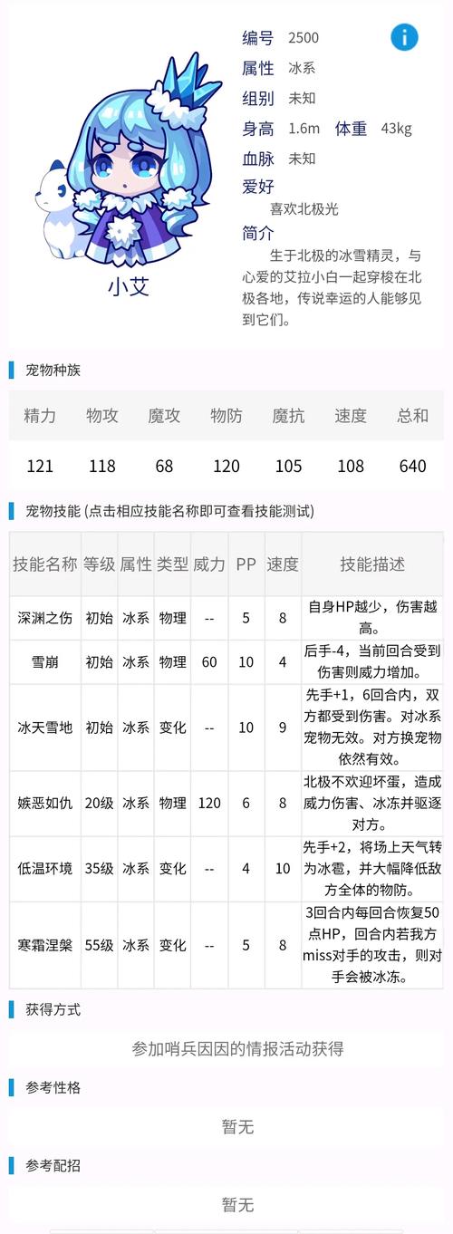 洛克王国小艾什么性格好,洛克王国小艾技能